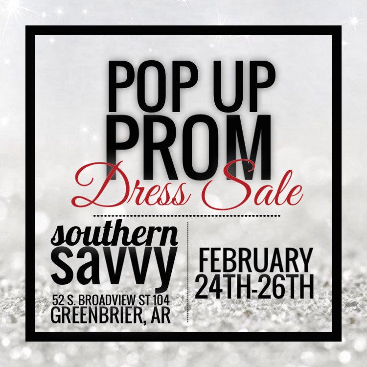 Our Pop Up Prom Sale 2017