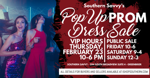 Pop Up Prom Dress Sale VIP Ticket