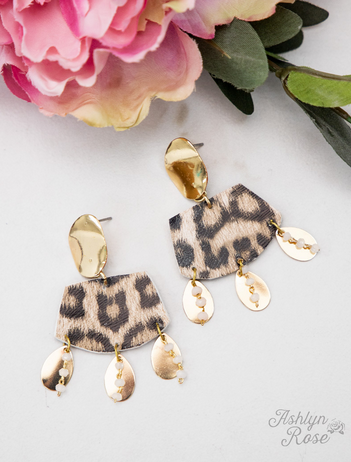 Full of Fun Leopard Earrings