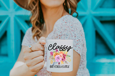 Classy But I Cuss A Little - Censored Coffee Mug